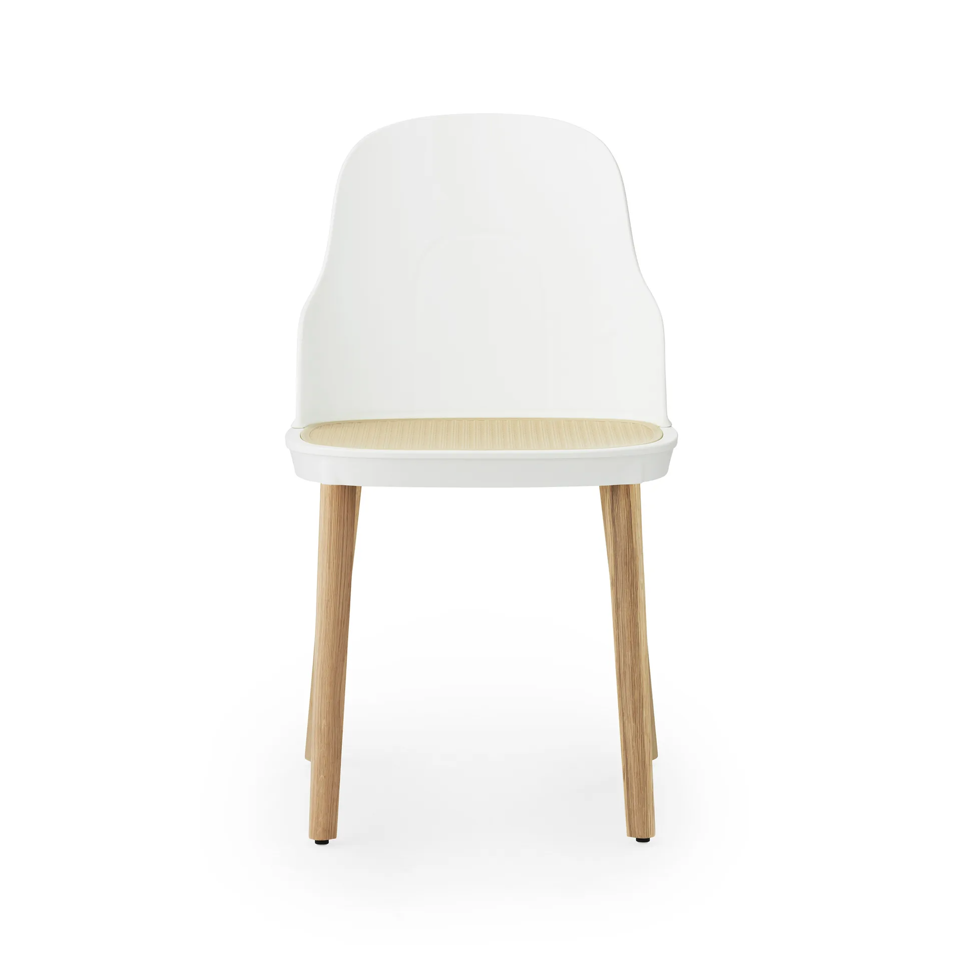 Allez molded wicker stol, Vit-ek Normann Copenhagen