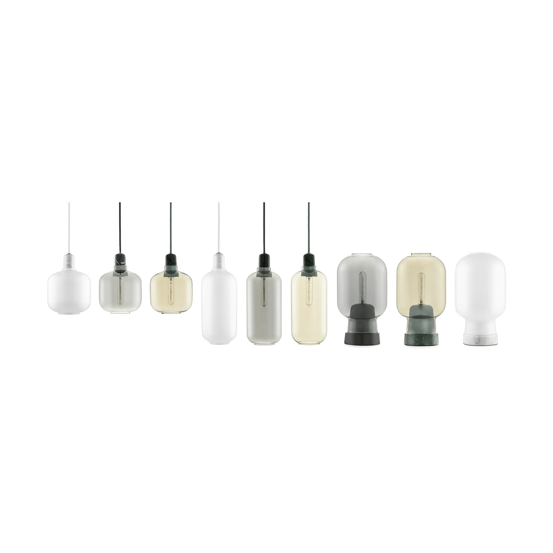 Amp lampa liten, Vit Normann Copenhagen
