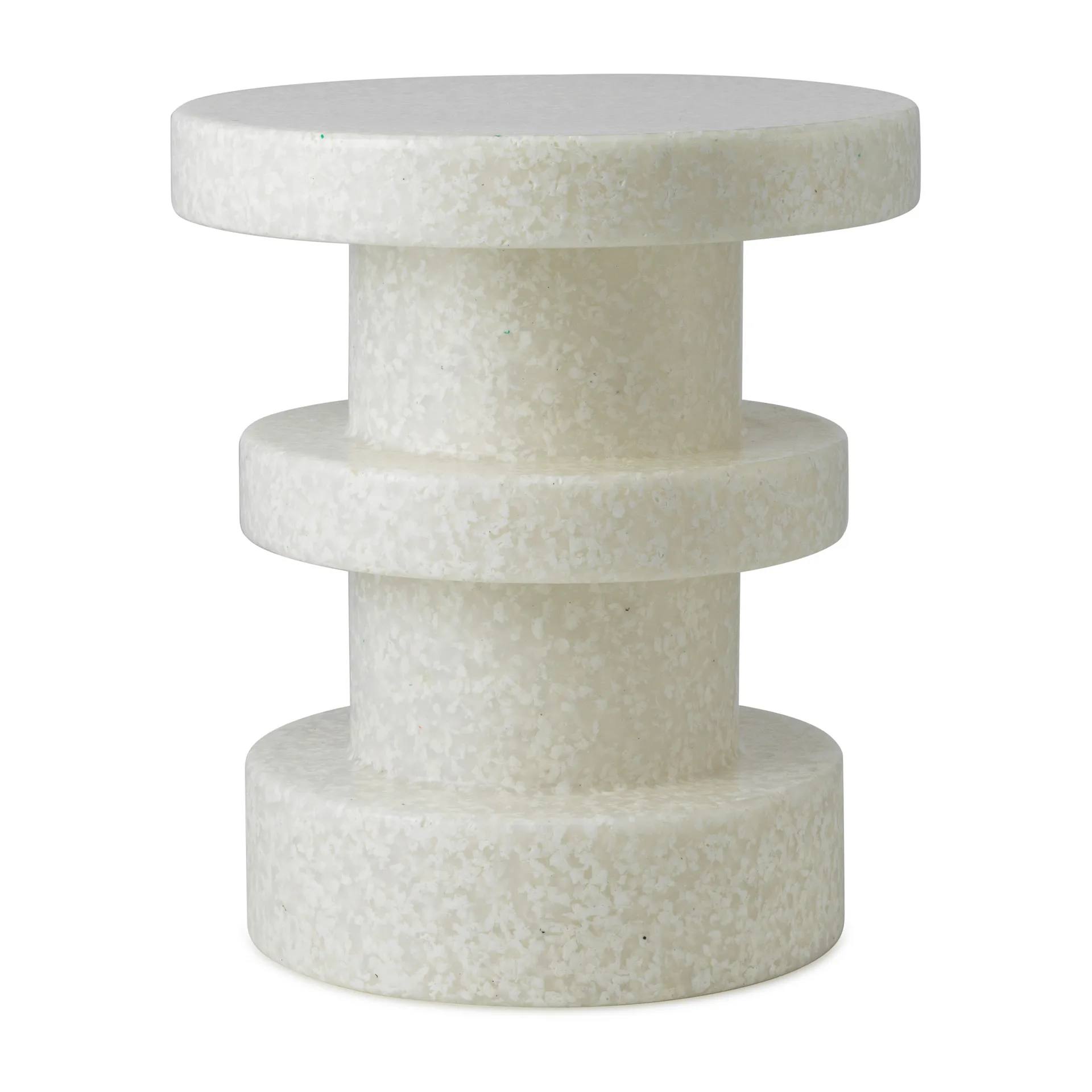 Bit Stack rund pall, Vit-vit, Ø36x42 cm Normann Copenhagen