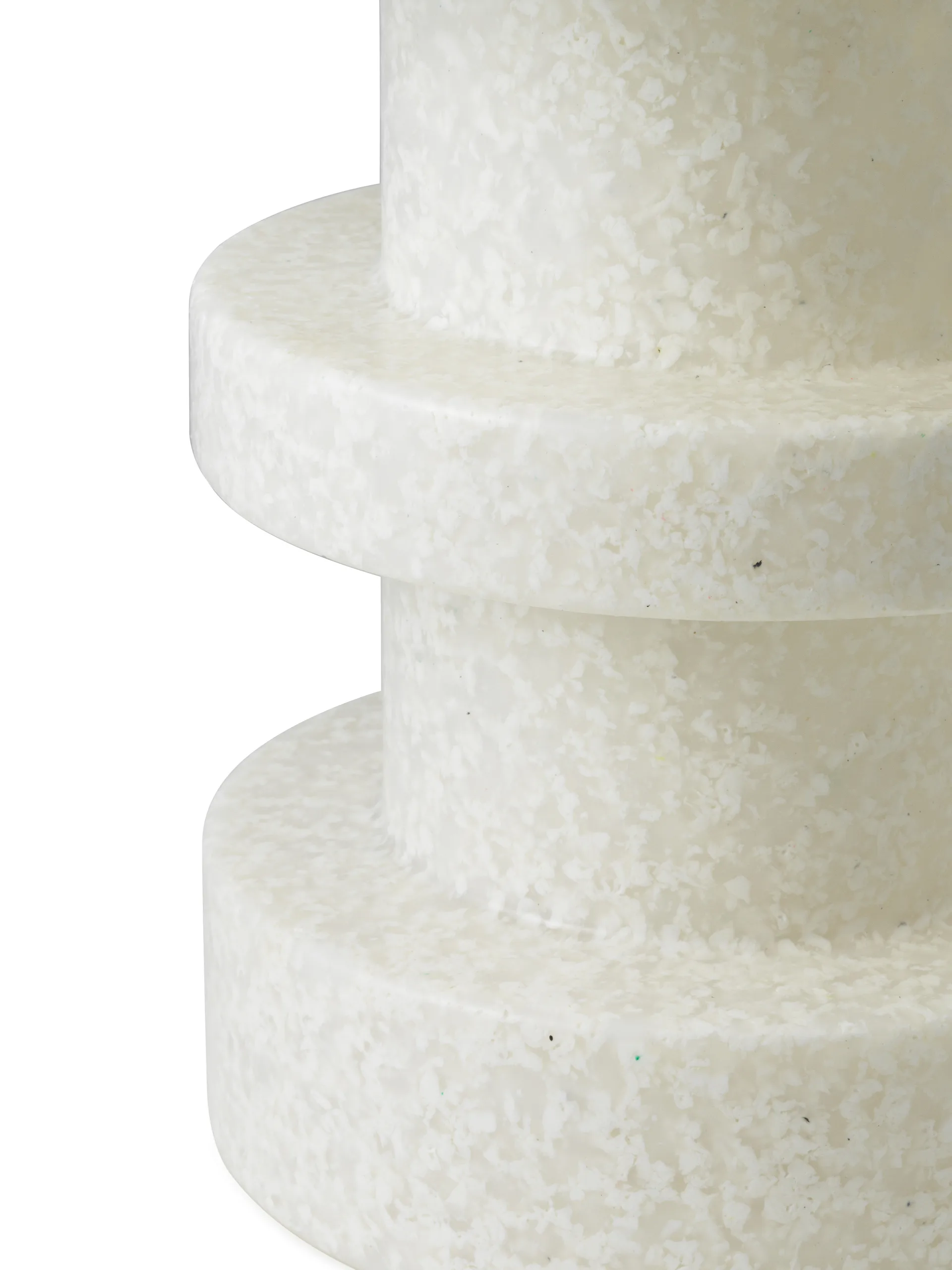 Bit Stack rund pall, Vit-vit, Ø36x42 cm Normann Copenhagen