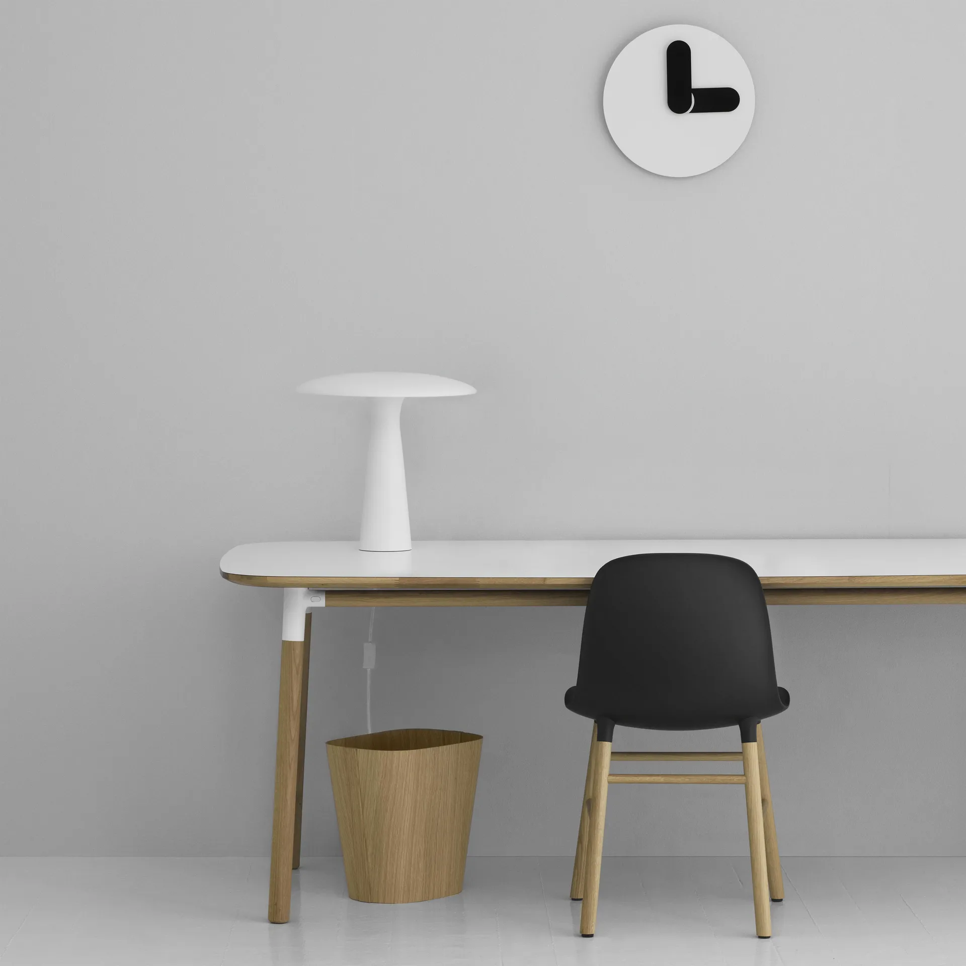 Bold väggklocka, vit Normann Copenhagen
