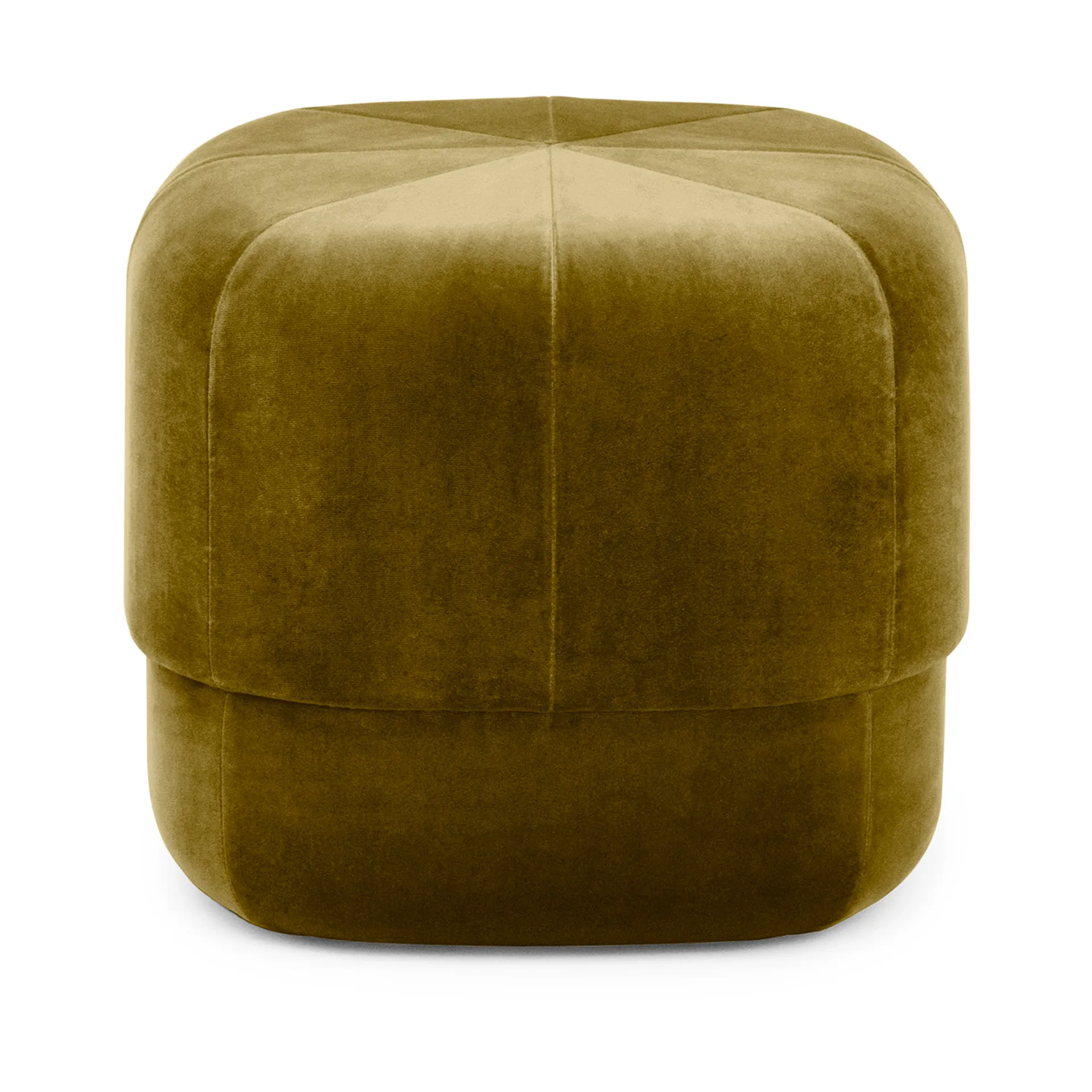 Circus sittpuff, Velour moss green, small Normann Copenhagen