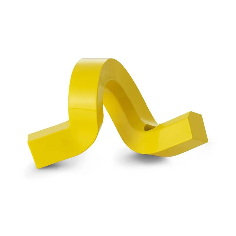 Crooked ljusstake 1, Yellow Normann Copenhagen