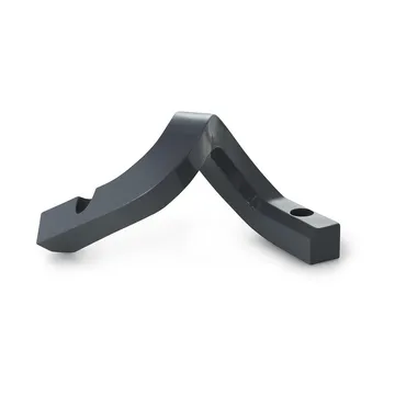 Crooked ljusstake 2 - Grey - Normann Copenhagen