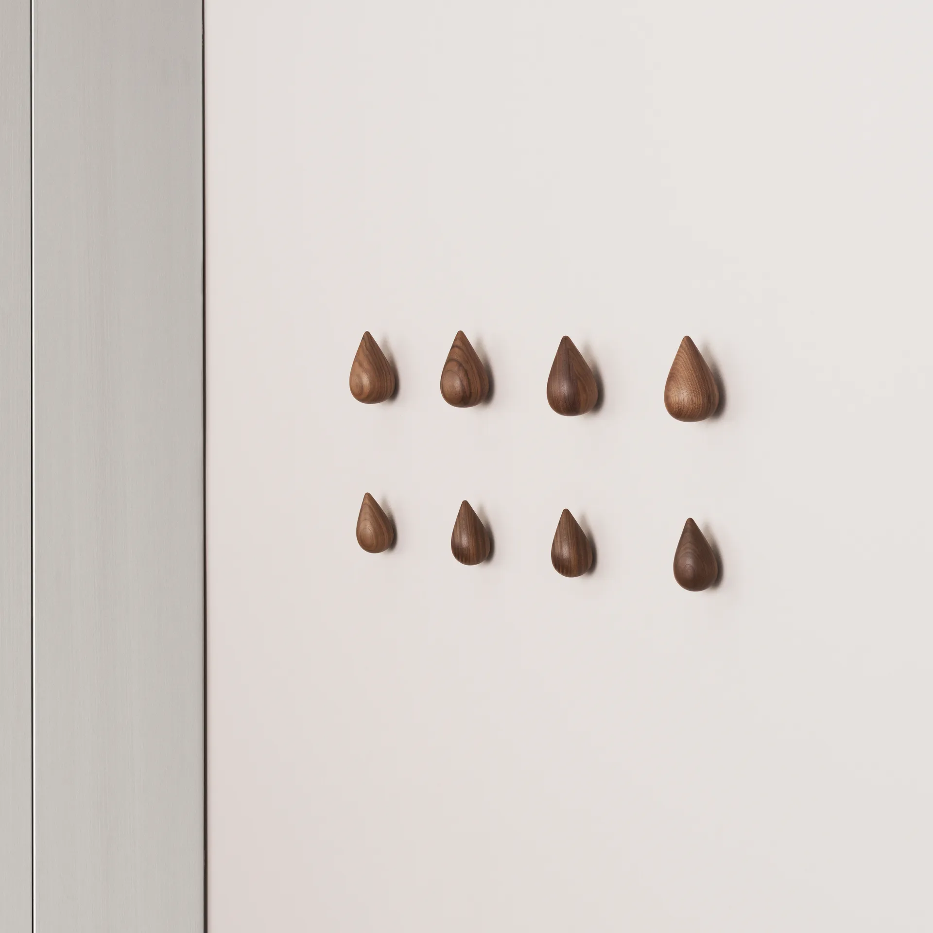 Dropit knopp 2-pack valnöt, Liten Normann Copenhagen