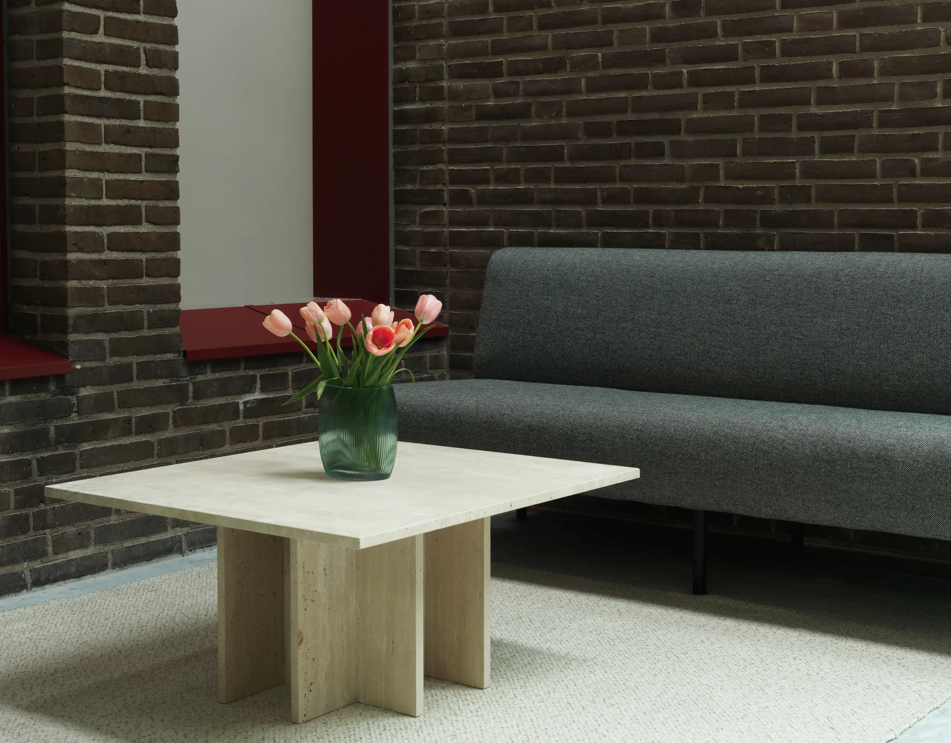 Edge soffbord large, Travertine Normann Copenhagen