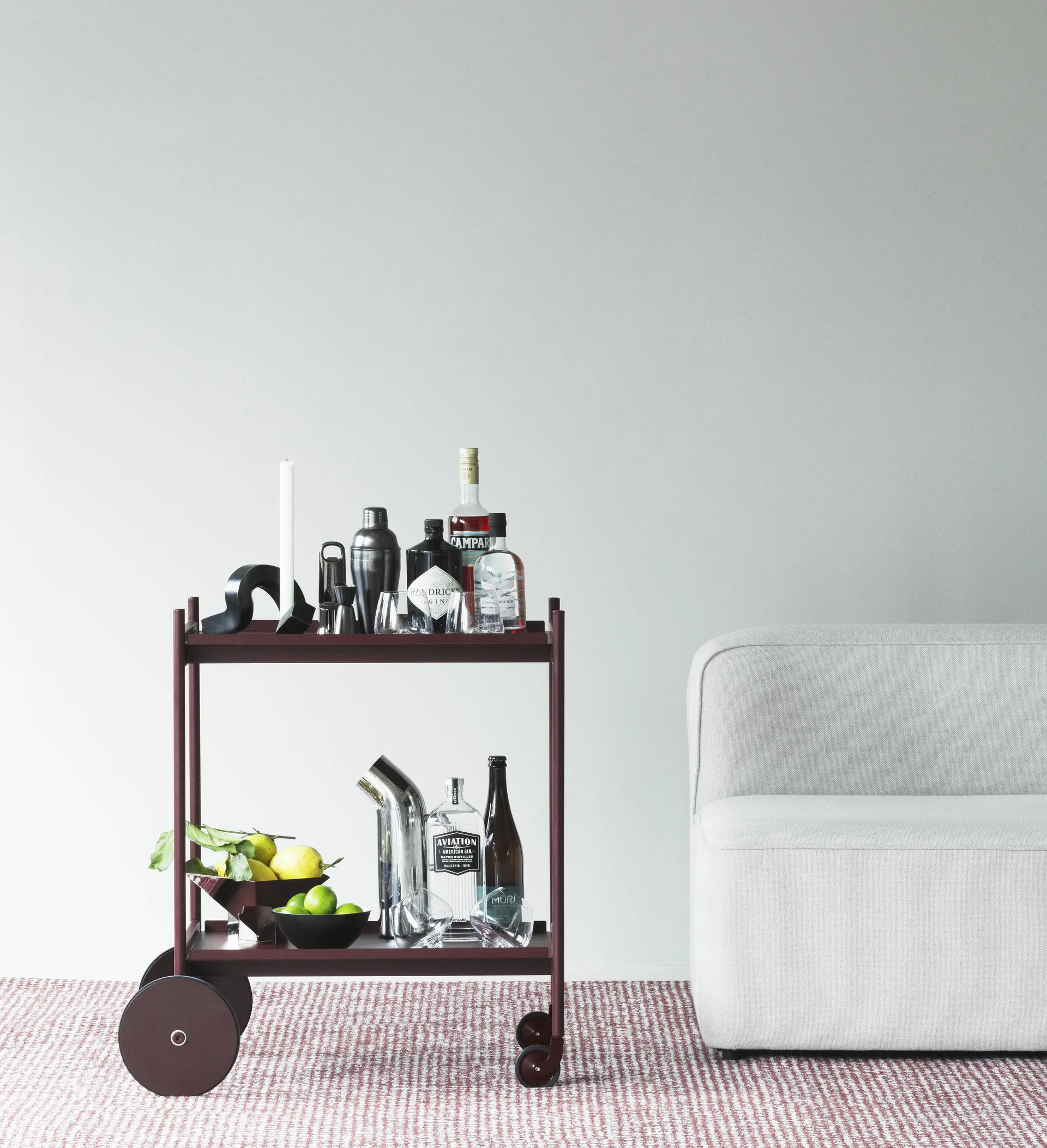Flick matta, 170x240 cm röd Normann Copenhagen