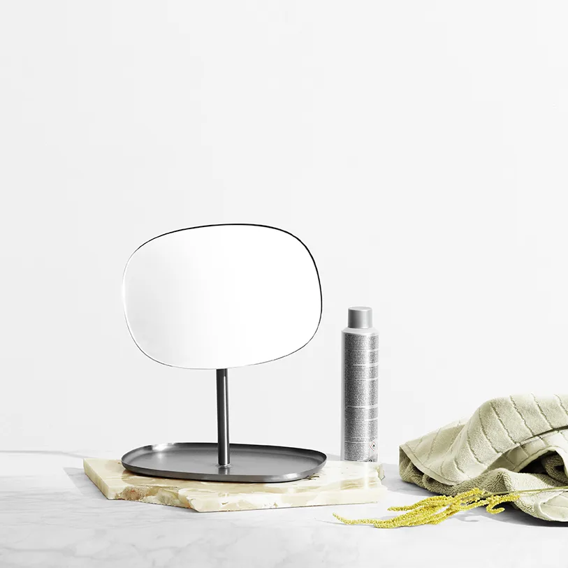 Flip spegel, Matt stål Normann Copenhagen