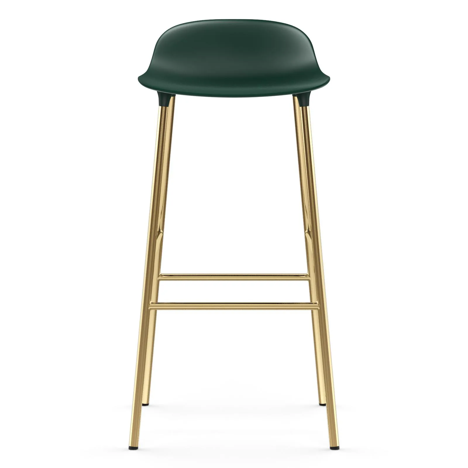 Form barstol mässingsben 75 cm, Grön Normann Copenhagen