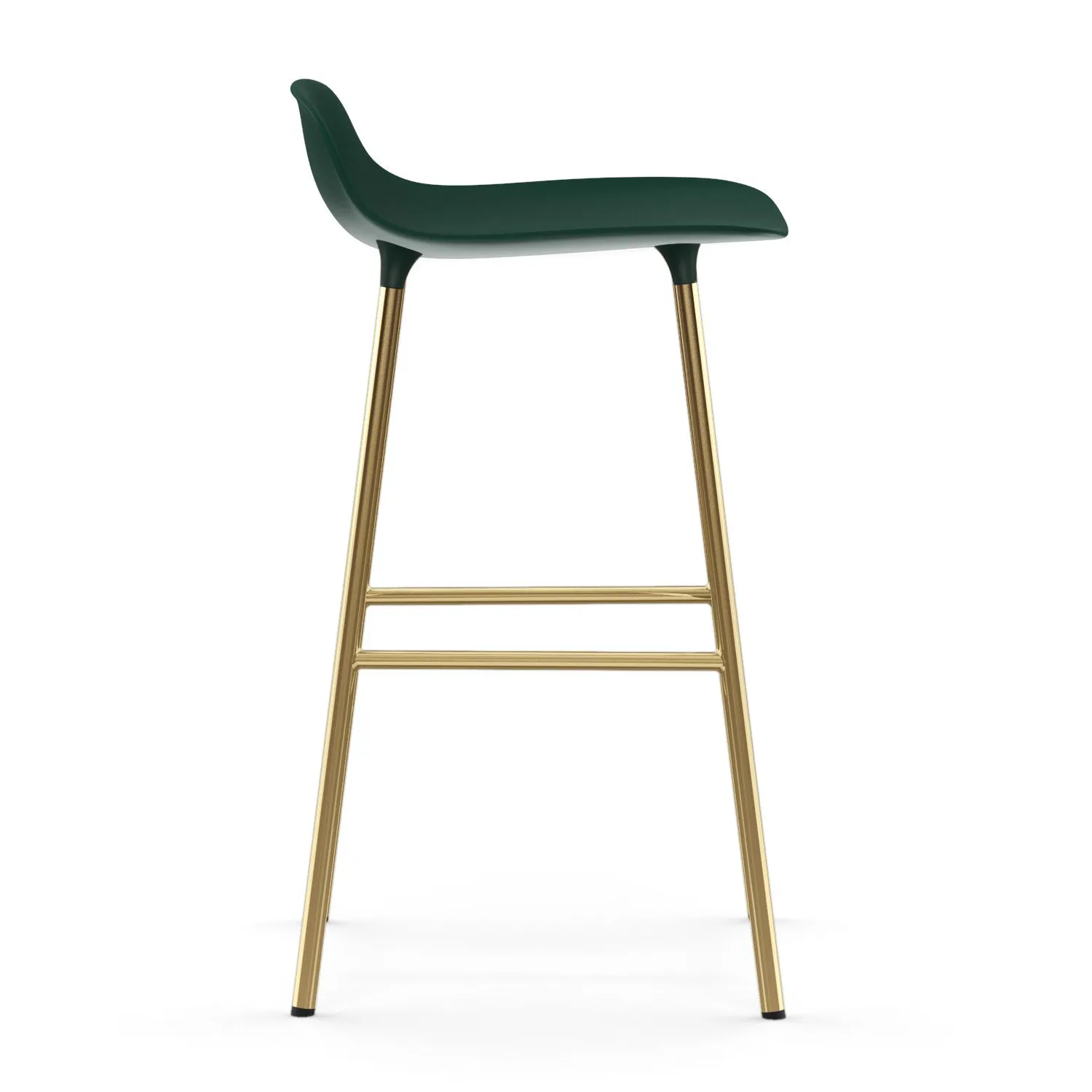 Form barstol mässingsben, Grön Normann Copenhagen