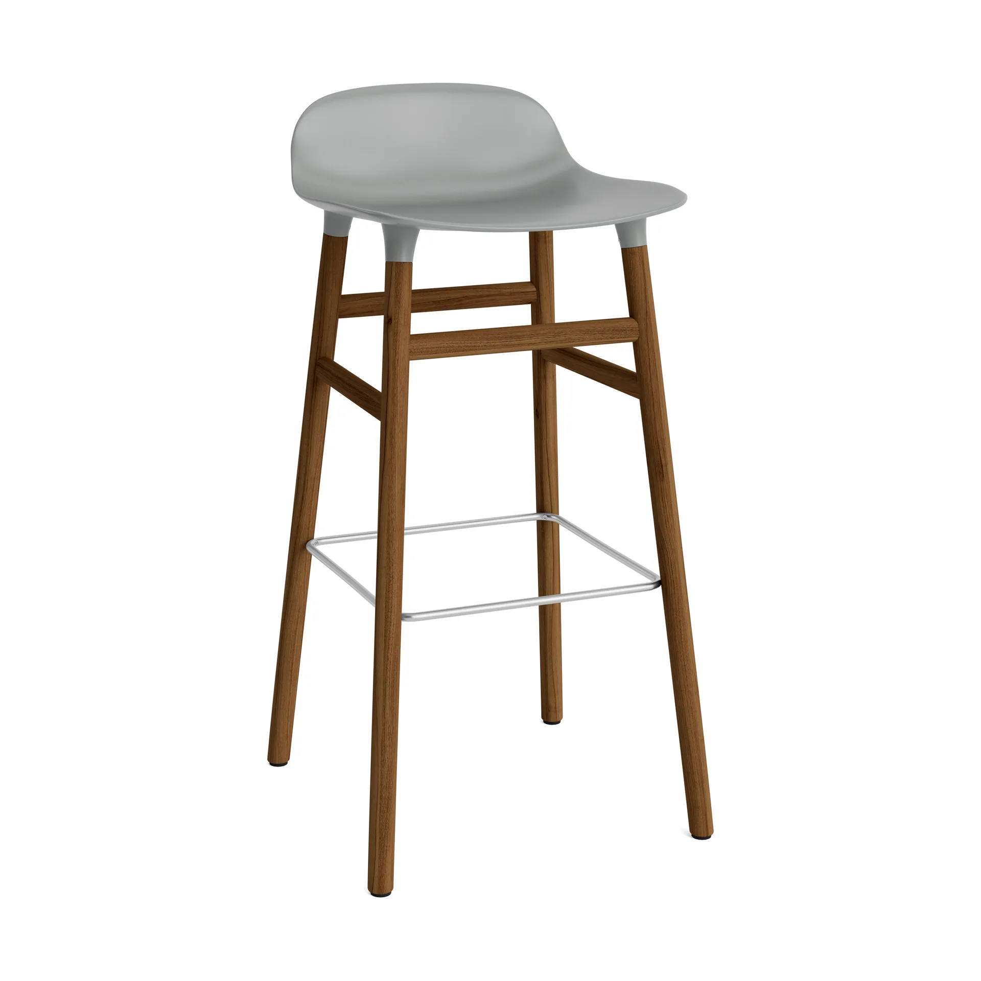 Form barstol valnötsben 75 cm, Grå Normann Copenhagen
