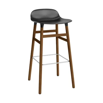 Form barstol valnötsben 75 cm - svart - Normann Copenhagen