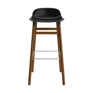 Form barstol valnötsben 75 cm - svart - Normann Copenhagen