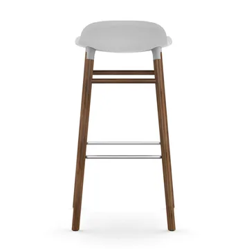 Form barstol valnötsben 75 cm - vit - Normann Copenhagen