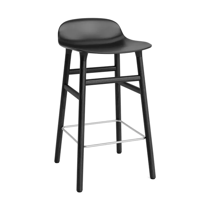 Form Chair barstol lackerade ekben 65 cm - svart - Normann Copenhagen