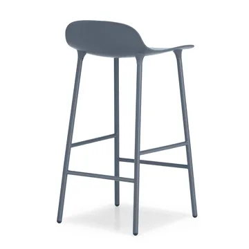 Form Chair barstol metallben - Blå - Normann Copenhagen