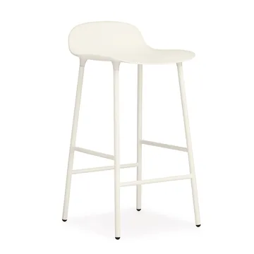 Form Chair barstol metallben - vit - Normann Copenhagen