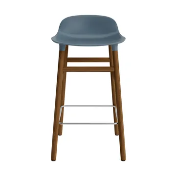 Form Chair barstol valnötsben - blå - Normann Copenhagen