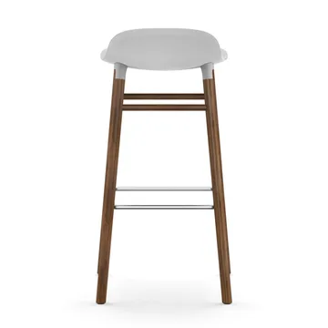 Form Chair barstol valnötsben - vit - Normann Copenhagen