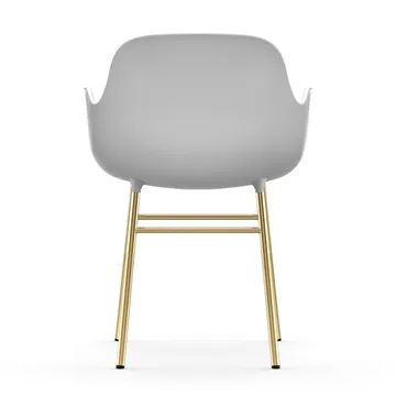 Form karmstol mässingsben - Vit - Normann Copenhagen