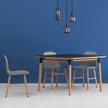 Form matbord 95x200 cm - Röd-ekben - Normann Copenhagen