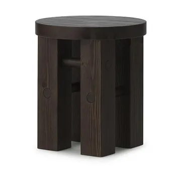 Fyr rund pall 45 cm - Dark brown, Ø40x45 cm - Normann Copenhagen