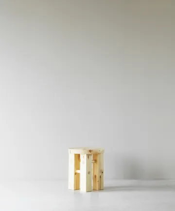 Fyr rund pall 45 cm - Pine, Ø40x45 cm - Normann Copenhagen