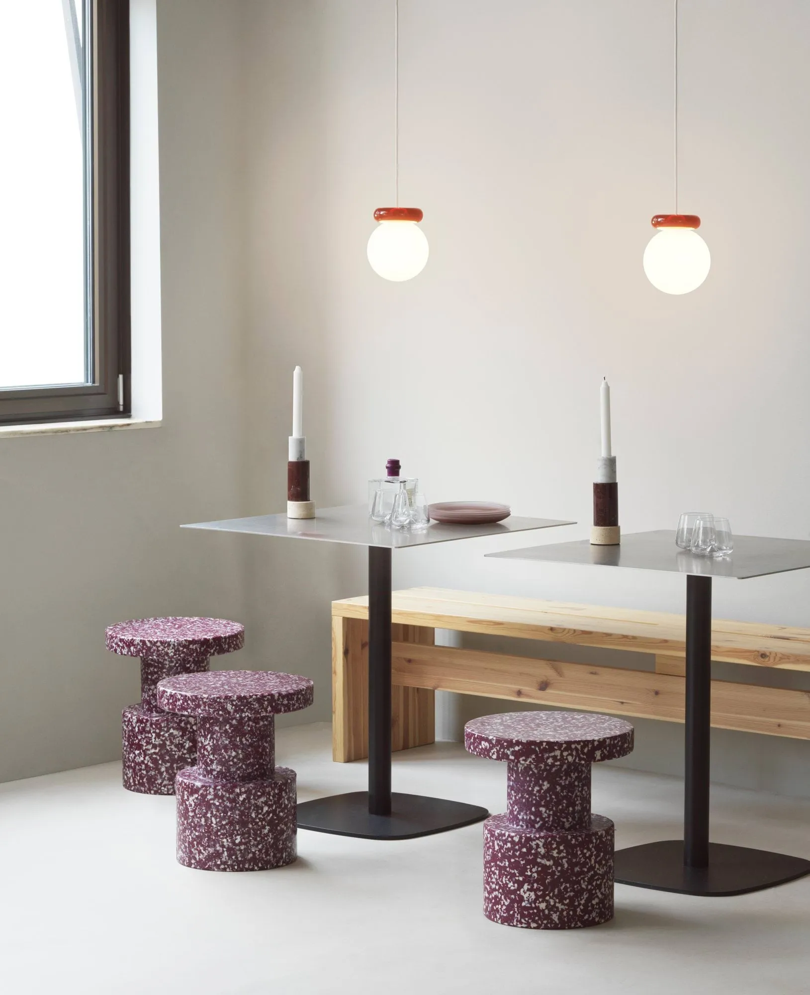Hinx pendel, Burgundy, Ø15x18 cm Normann Copenhagen