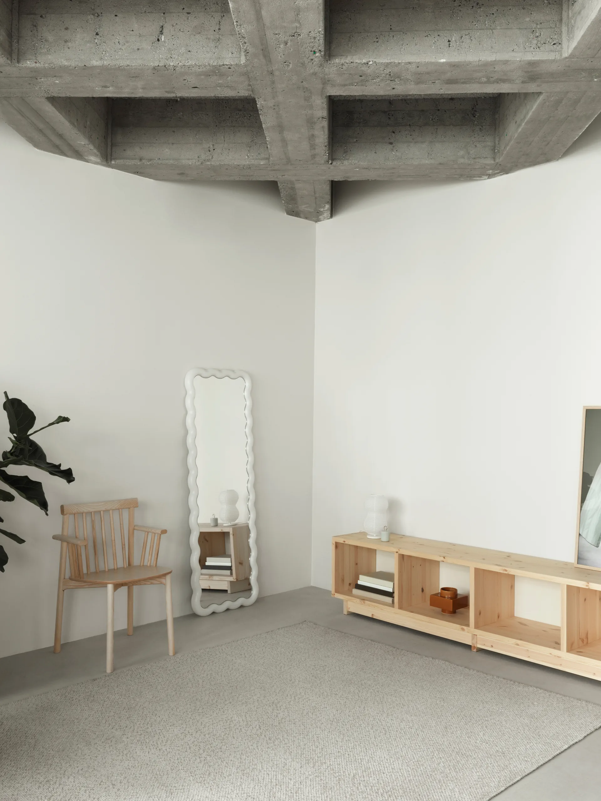 Illu spegel 160x55 cm, Vit Normann Copenhagen