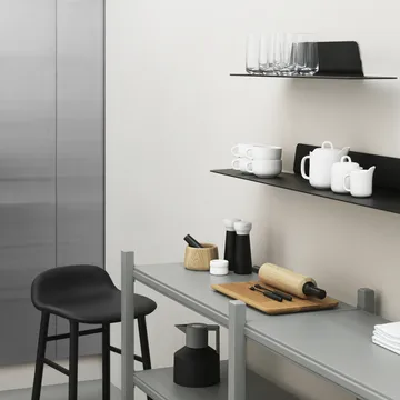 Jet hylla - svart, aluminium, 160 cm - Normann Copenhagen