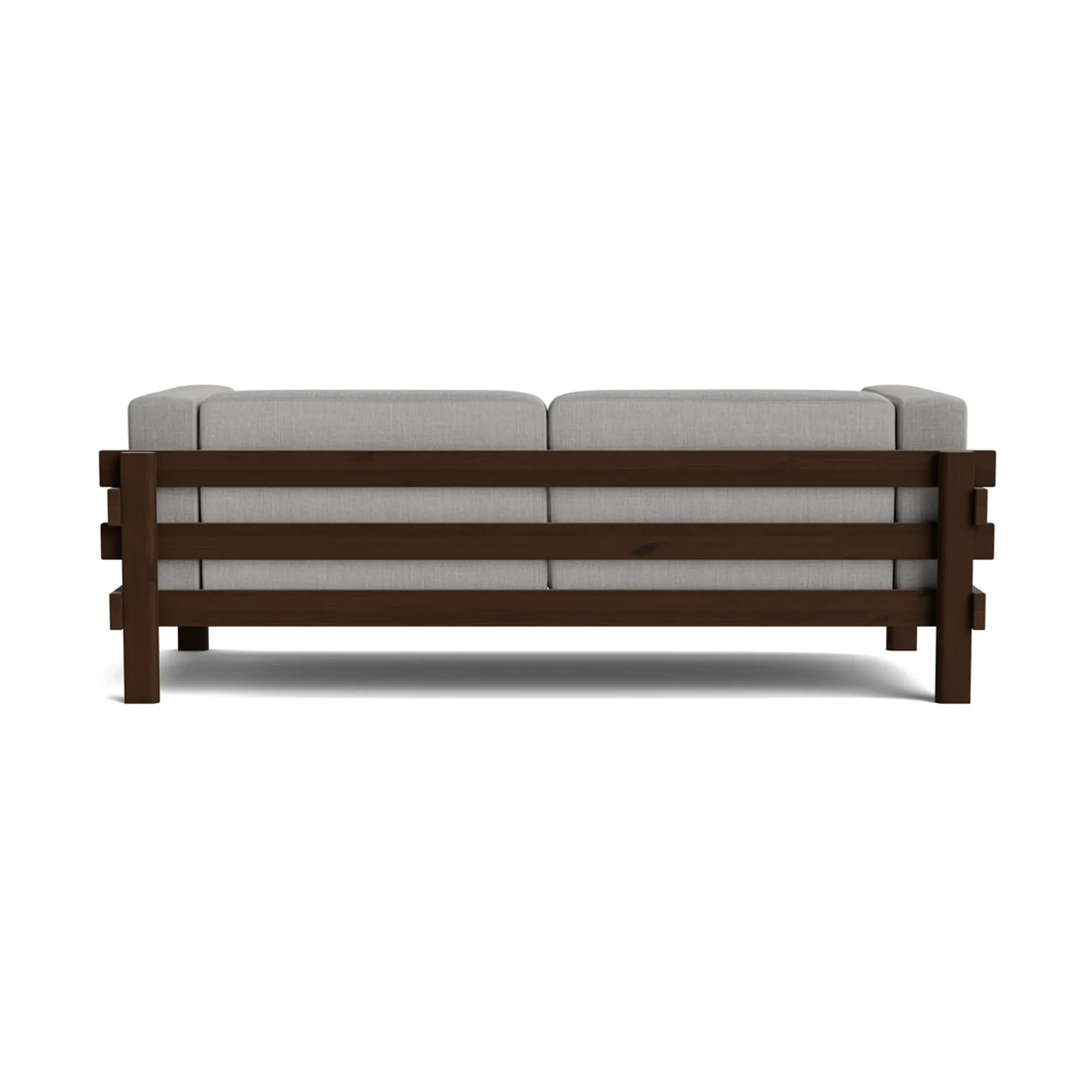 Kube soffa, Brunlackerad furu-tyg Remix 143 Grey, 220 cm Normann Copenhagen
