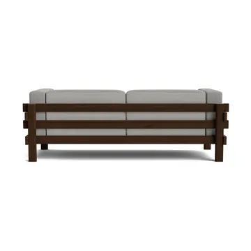Kube soffa - Brunlackerad furu-tyg Remix 143 Grey, 220 cm - Normann Copenhagen