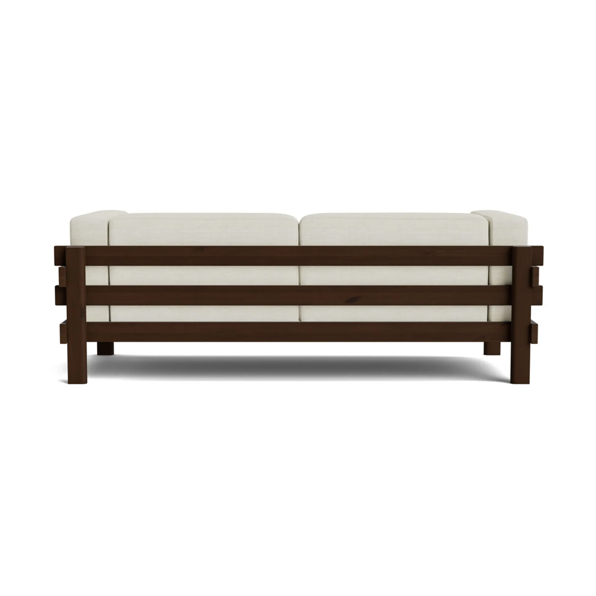 Kube soffa, Brunlackerad furu-tyg Remix 223 Beige, 220 cm Normann Copenhagen