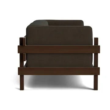 Kube soffa - Brunlackerad furu-tyg Remix 356 Brown, 220 cm - Normann Copenhagen