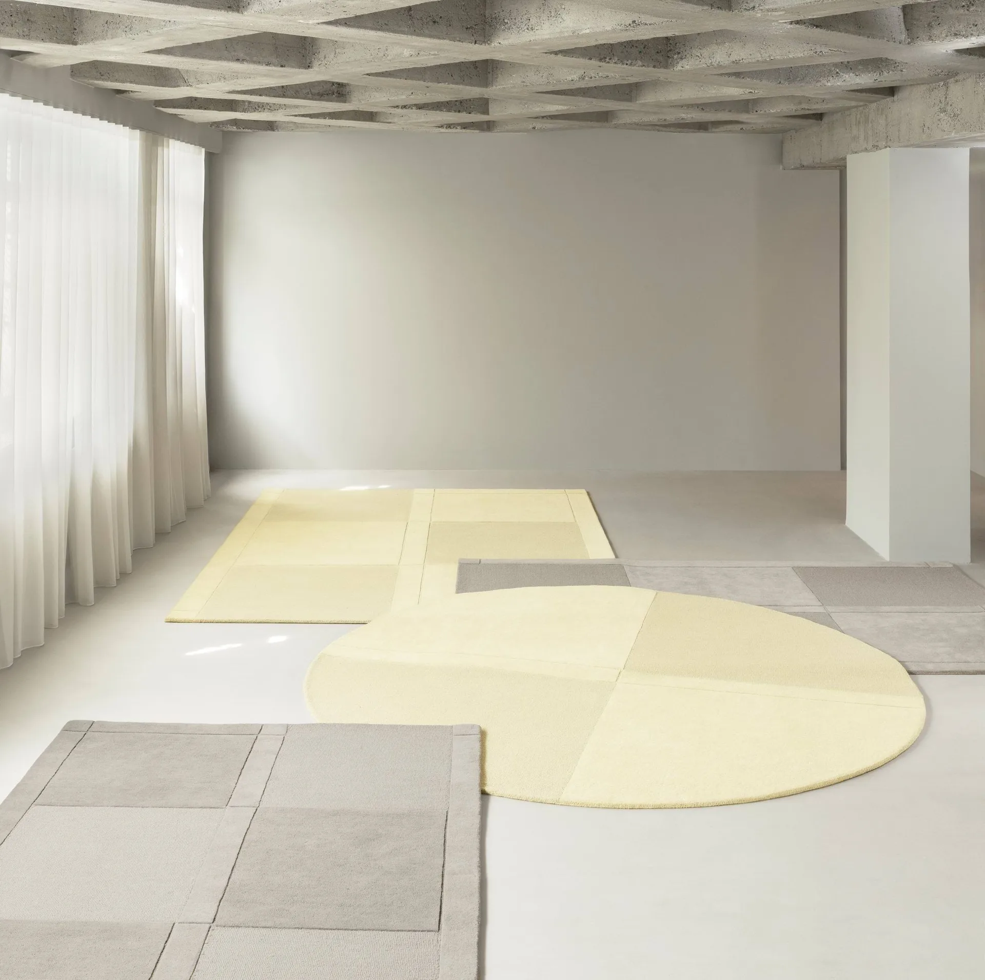 Level ullmatta, Warm grey, 200x300 cm Normann Copenhagen