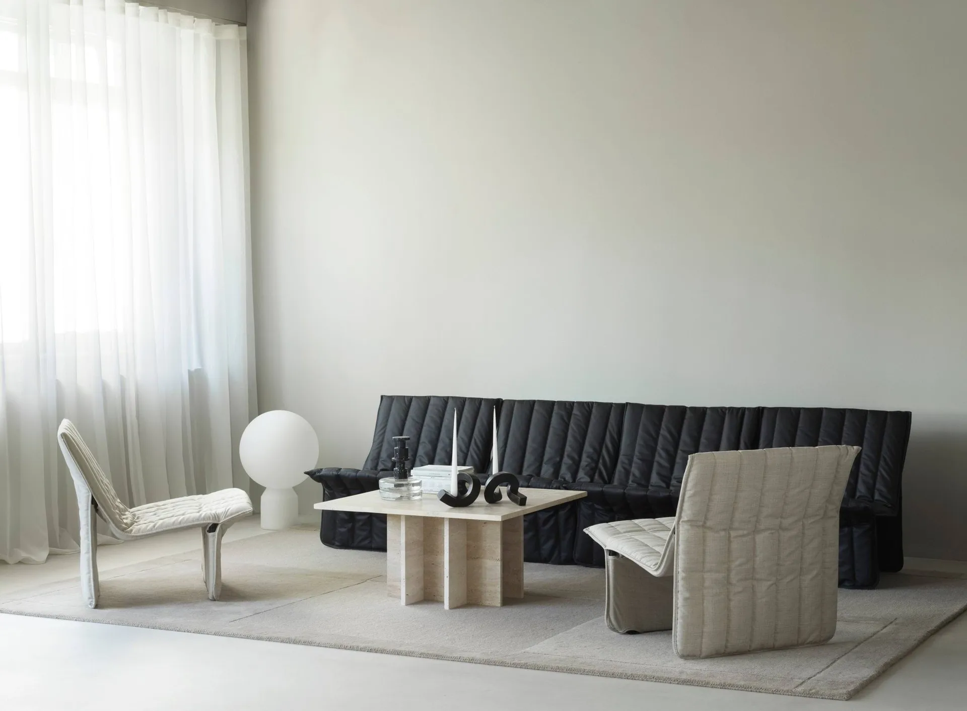 Limit loungestol, Läder Ultra 41599 svart Normann Copenhagen