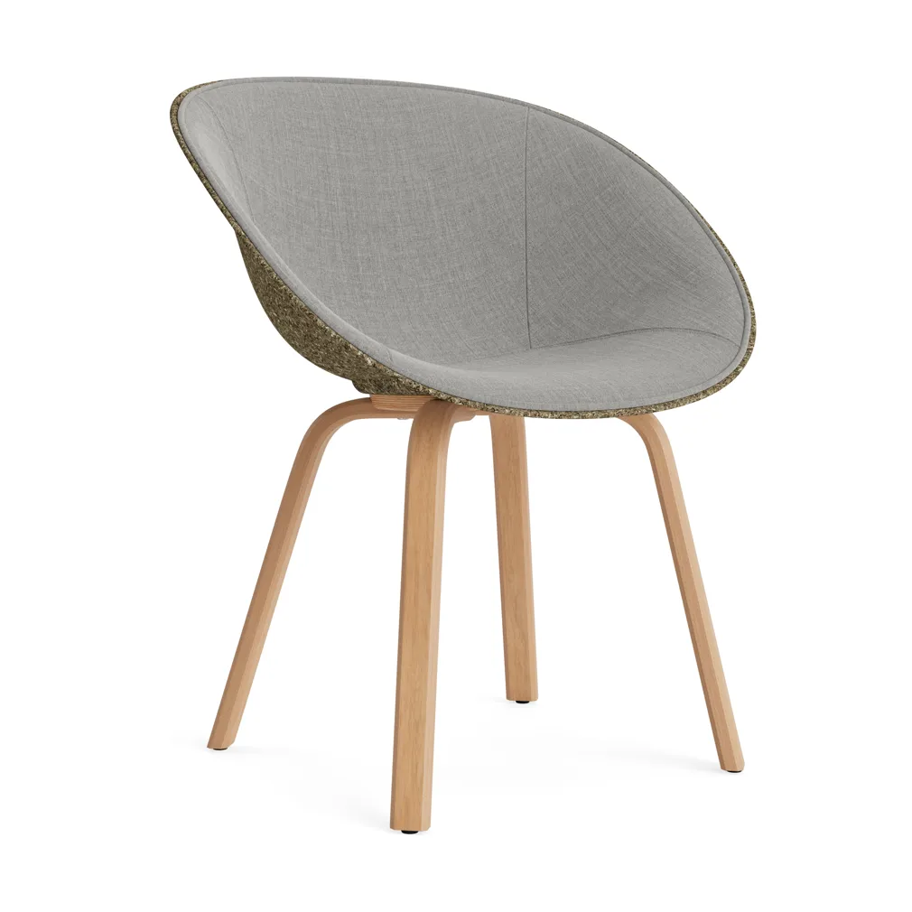 Mat Armchair karmstol framsideklädd, Remix 133-seaweed-beech Normann Copenhagen