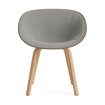 Mat Armchair karmstol framsideklädd - Remix 133-seaweed-beech - Normann Copenhagen