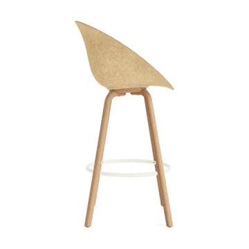 Mat Bar Armchair karmstol 75 cm - Hemp-beech-cream steel - Normann Copenhagen