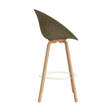 Mat Bar Armchair karmstol 75 cm - Seaweed-beech-cream steel - Normann Copenhagen