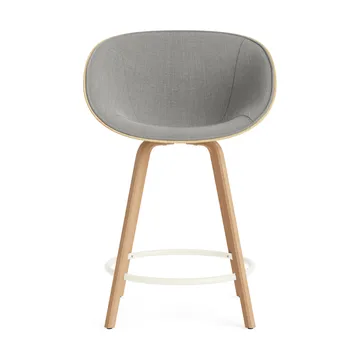 Mat Bar Armchair karmstol framsideklädd 65 cm - Remix 133-hemp-beech-cream steel - Normann Copenhagen