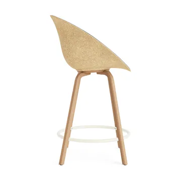 Mat Bar Armchair karmstol framsideklädd 65 cm - Remix 133-hemp-beech-cream steel - Normann Copenhagen