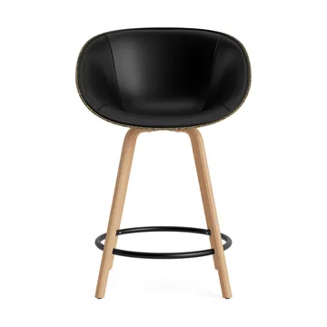 Mat Bar Armchair karmstol framsideklädd 65 cm - Ultra 41599-seaweed-beech-black steel - Normann Copenhagen