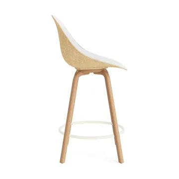 Mat Bar Chair barstol framsideklädd 65 cm - Hallingdal 110-hemp-beech-cream steel - Normann Copenhagen