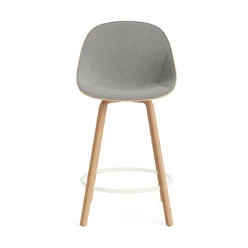 Mat Bar Chair barstol framsideklädd 65 cm - Remix 133-hemp-beech-cream steel - Normann Copenhagen
