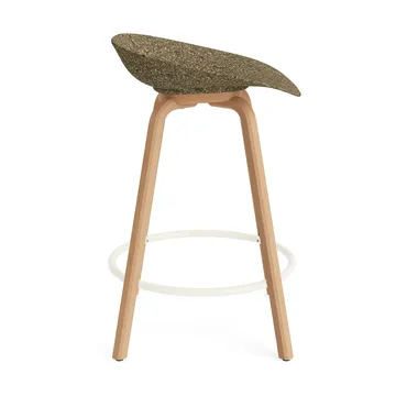 Mat Barstool barpall 65 cm - Seaweed-beech-cream steel - Normann Copenhagen