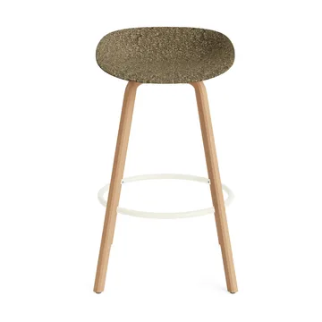 Mat Barstool barpall 75 cm - Seaweed-beech-cream steel - Normann Copenhagen