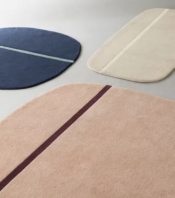 Oona matta 140x140 cm - Blå - Normann Copenhagen