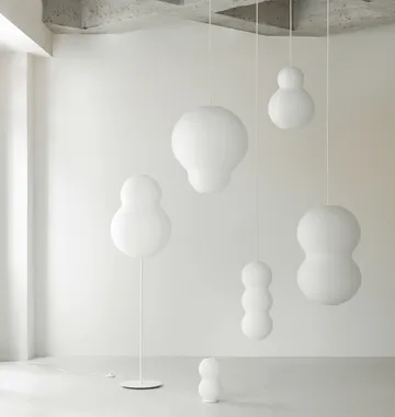 Puff Bulb lampskärm 60x75 cm - Vit - Normann Copenhagen
