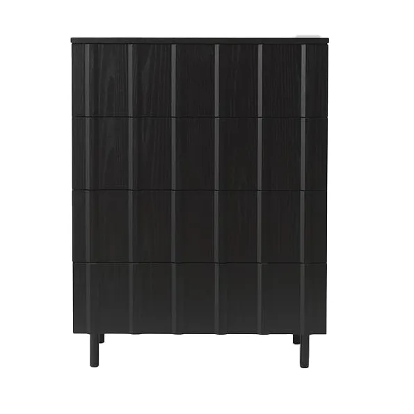 Rib dresser 4 lådor - Soft Black - Normann Copenhagen